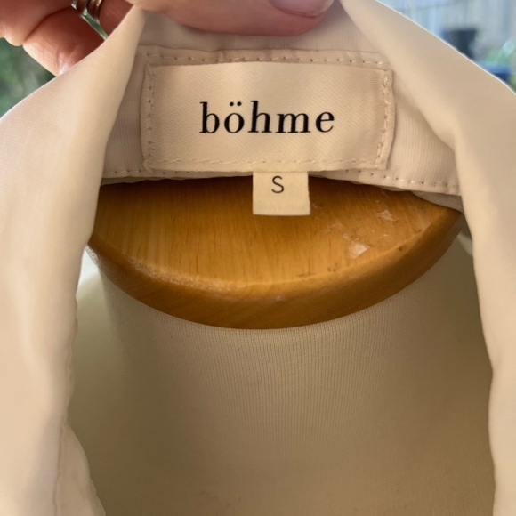 Bohme Dual-Tone Button Down Shirt - Green and White - Picture 6 of 8